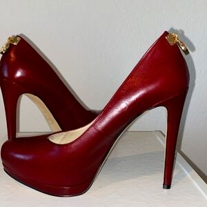 Michael Kors Leather Platform Pumps